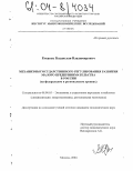 Рукавец, Владислав Владимирович. Механизмы государственного регулирования развития малого предпринимательства в России: На федеральном и региональном уровнях: дис. кандидат экономических наук: 08.00.05 - Экономика и управление народным хозяйством: теория управления экономическими системами; макроэкономика; экономика, организация и управление предприятиями, отраслями, комплексами; управление инновациями; региональная экономика; логистика; экономика труда. Москва. 2004. 164 с.