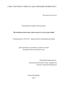 Липчинский Андрей Анатольевич. Механобиологические аспекты роста клеток растений: дис. кандидат наук: 03.01.05 - Физиология и биохимия растений. ФГБОУ ВО «Санкт-Петербургский государственный университет». 2019. 121 с.