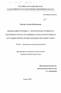 Ильина, Татьяна Михайловна. Мембранный потенциал, электрогенная активность протонного насоса и калиевые каналы плазмалеммы в регуляции синтеза полисахаридов клеточной стенки: дис. кандидат биологических наук: 03.00.12 - Физиология и биохимия растений. Казань. 2003. 118 с.