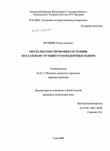 Испирян, Ромен Араевич. Метод диагностирования состояния металлоконструкций грузоподъёмных машин: дис. кандидат технических наук: 05.02.13 - Машины, агрегаты и процессы (по отраслям). Тула. 2009. 156 с.