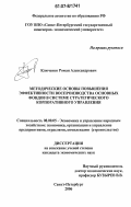 Ключенко, Роман Александрович. Методические основы повышения эффективности воспроизводства основных фондов в системе стратегического корпоративного управления: дис. кандидат экономических наук: 08.00.05 - Экономика и управление народным хозяйством: теория управления экономическими системами; макроэкономика; экономика, организация и управление предприятиями, отраслями, комплексами; управление инновациями; региональная экономика; логистика; экономика труда. Санкт-Петербург. 2006. 148 с.