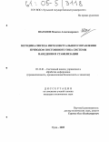 Шарапов, Максим Александрович. Методика синтеза интеллектуального управления приводом постоянного тока системы наведения и стабилизации: дис. кандидат технических наук: 05.13.01 - Системный анализ, управление и обработка информации (по отраслям). Тула. 2005. 152 с.