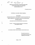 Гритчина, Наталия Вячеславовна. Методика взаимосвязанного обучения студентов-филологов нейтральному и эмоциональному иноязычному произношению: Немецкий язык как дополнительная специальность: дис. кандидат педагогических наук: 13.00.02 - Теория и методика обучения и воспитания (по областям и уровням образования). тамбов. 2002. 251 с.