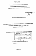 Мирошников, Вячеслав Васильевич. Методологические основы системного моделирования и оптимизации менеджмента качества в машиностроении: дис. доктор технических наук: 05.02.23 - Стандартизация и управление качеством продукции. Брянск. 2006. 440 с.