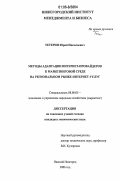 Тетерин, Юрий Николаевич. Методы адаптации интернет-провайдеров к маркетинговой среде на региональном рынке интернет-услуг: дис. кандидат экономических наук: 08.00.05 - Экономика и управление народным хозяйством: теория управления экономическими системами; макроэкономика; экономика, организация и управление предприятиями, отраслями, комплексами; управление инновациями; региональная экономика; логистика; экономика труда. Нижний Новгород. 2006. 141 с.