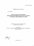 Тищенко, Игорь Анатольевич. Методы и модели мониторинга промышленной инфраструктуры как источников техногенных чрезвычайных ситуаций: дис. кандидат технических наук: 05.13.01 - Системный анализ, управление и обработка информации (по отраслям). Кострома. 2010. 119 с.