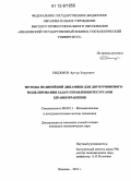 Биджиев, Артур Заурович. Методы нелинейной динамики для двухуровневого моделирования задач управления ресурсами здравоохранения: дис. кандидат экономических наук: 08.00.13 - Математические и инструментальные методы экономики. Иваново. 2012. 193 с.