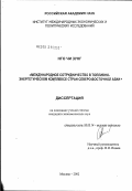 Нго, Чи Зунг. Международное сотрудничество в топливно-энергетическом комплексе стран Северо-Восточной Азии: дис. кандидат экономических наук: 08.00.14 - Мировая экономика. Москва. 2002. 153 с.