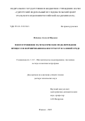 Федотов Алексей Юрьевич. Многоуровневое математическое моделирование процессов формирования наноструктур в газовой среде: дис. доктор наук: 00.00.00 - Другие cпециальности. ФГАОУ ВО «Пермский национальный исследовательский политехнический университет». 2022. 371 с.