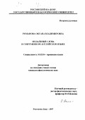 Романова, Оксана Владимировна. Модальные слова в современном английском языке: дис. кандидат филологических наук: 10.02.04 - Германские языки. Ростов-на-Дону. 1997. 182 с.