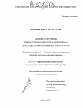 Фоминых, Дмитрий Сергеевич. Модели и алгоритмы информационно-измерительной системы для процесса формования листового стекла: дис. кандидат технических наук: 05.13.18 - Математическое моделирование, численные методы и комплексы программ. Саратов. 2005. 141 с.