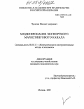 Чувилин, Михаил Андреевич. Моделирование экспортного маркетингового канала: дис. кандидат экономических наук: 08.00.13 - Математические и инструментальные методы экономики. Москва. 2005. 138 с.