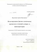 Якунчиков, Артем Николаевич. Моделирование физико-химических процессов и течений в микро- и наноструктурах: дис. кандидат физико-математических наук: 01.02.05 - Механика жидкости, газа и плазмы. Москва. 2009. 105 с.