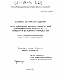 Сухотерин, Евгений Александрович. Моделирование квазипериодической динамики импульсных систем автоматического регулирования: дис. кандидат технических наук: 05.13.18 - Математическое моделирование, численные методы и комплексы программ. Курск. 2004. 146 с.