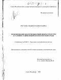 Светлова, Людмила Николаевна. Моделирование объектов рыночной инфраструктуры в условиях развивающейся конкурентной среды: дис. кандидат экономических наук: 08.00.13 - Математические и инструментальные методы экономики. Санкт-Петербург. 1998. 168 с.