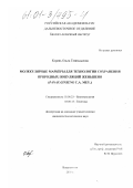 Корень, Ольга Геннадьевна. Молекулярные маркеры для технологии сохранения природных популяций женьшеня: Panax ginseng C. A. Mey.: дис. кандидат биологических наук: 03.00.23 - Биотехнология. Владивосток. 2000. 161 с.