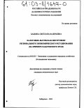 Бадьина, Светлана Валерьевна. Налоговые льготы как инструмент регионального экономического регулирования: На примере Хабаровского края: дис. кандидат экономических наук: 08.00.05 - Экономика и управление народным хозяйством: теория управления экономическими системами; макроэкономика; экономика, организация и управление предприятиями, отраслями, комплексами; управление инновациями; региональная экономика; логистика; экономика труда. Хабаровск. 2002. 192 с.