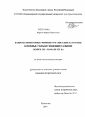 Король, Каринэ Борисовна. Национальные общественные организации на Кубани: основные этапы и тенденции развития: конец XIX - начало XXI в.: дис. кандидат исторических наук: 07.00.02 - Отечественная история. Краснодар. 2010. 175 с.