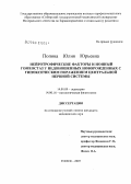 Попова, Юлия Юрьевна. Нейротрофические факторы и ионный гомеостаз у недоношенных новорожденных с гипоксическим поражением центральной нервной системы: дис. кандидат медицинских наук: 14.00.09 - Педиатрия. Томск. 2007. 165 с.