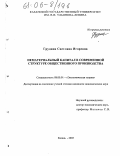 Грудина, Светлана Игоревна. Нематериальный капитал в современной структуре общественного производства: дис. кандидат экономических наук: 08.00.01 - Экономическая теория. Казань. 2005. 155 с.