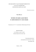 Чжан Шучунь. Номинализация адъективов в современном русском языке: дис. кандидат наук: 00.00.00 - Другие cпециальности. ФГБОУ ВО «Московский государственный университет имени М.В. Ломоносова». 2024. 188 с.