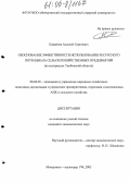 Карайчев, Алексей Сергеевич. Обоснование эффективности использования ресурсного потенциала сельскохозяйственных предприятий: На материалах Тамбовской области: дис. кандидат экономических наук: 08.00.05 - Экономика и управление народным хозяйством: теория управления экономическими системами; макроэкономика; экономика, организация и управление предприятиями, отраслями, комплексами; управление инновациями; региональная экономика; логистика; экономика труда. Мичуринск. 2005. 178 с.