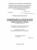 Подкар, Самуил Борисович. Определение места и роли музея науки в позиционировании бренда крупного индустриального города: на примере Н. Новгорода: дис. кандидат социологических наук: 22.00.03 - Экономическая социология и демография. Нижний Новгород. 2009. 158 с.