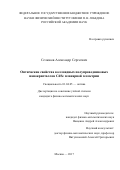 Селюков Александр Сергеевич. Оптические свойства коллоидных полупроводниковых нанокристаллов CdSe планарной геометрии: дис. кандидат наук: 01.04.05 - Оптика. ФГБУН Физический институт им. П.Н. Лебедева Российской академии наук. 2017. 103 с.