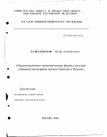 Хузиахметов, Айдар Альбертович. Организационно-экономические формы государственной поддержки малого бизнеса в РФ: дис. кандидат экономических наук: 08.00.05 - Экономика и управление народным хозяйством: теория управления экономическими системами; макроэкономика; экономика, организация и управление предприятиями, отраслями, комплексами; управление инновациями; региональная экономика; логистика; экономика труда. Москва. 1998. 162 с.