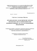 Горбунова, Александра Юрьевна. Организационно-экономические методы управления энергоэффективностью производственных систем промышленных предприятий: дис. кандидат экономических наук: 08.00.05 - Экономика и управление народным хозяйством: теория управления экономическими системами; макроэкономика; экономика, организация и управление предприятиями, отраслями, комплексами; управление инновациями; региональная экономика; логистика; экономика труда. Новочеркасск. 2011. 236 с.