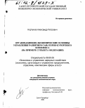 Кортунов, Александр Петрович. Организационно-экономические основы управления развитием санаторно-курортного комплекса: На примере субъекта Федерации: дис. кандидат экономических наук: 08.00.05 - Экономика и управление народным хозяйством: теория управления экономическими системами; макроэкономика; экономика, организация и управление предприятиями, отраслями, комплексами; управление инновациями; региональная экономика; логистика; экономика труда. Санкт-Петербург. 2001. 203 с.