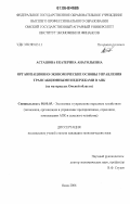 Асташова, Екатерина Анатольевна. Организационно-экономические основы управления трансакционными издержками в АПК: на материалах Омской области: дис. кандидат экономических наук: 08.00.05 - Экономика и управление народным хозяйством: теория управления экономическими системами; макроэкономика; экономика, организация и управление предприятиями, отраслями, комплексами; управление инновациями; региональная экономика; логистика; экономика труда. Омск. 2006. 179 с.