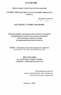 Богданова, Татьяна Ивановна. Организационно-экономический механизм поддержки предпринимательской деятельности коренных малочисленных народов Севера: на примере Камчатской области: дис. кандидат экономических наук: 08.00.05 - Экономика и управление народным хозяйством: теория управления экономическими системами; макроэкономика; экономика, организация и управление предприятиями, отраслями, комплексами; управление инновациями; региональная экономика; логистика; экономика труда. Москва. 2006. 194 с.