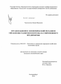 Чернышова, Лидия Ивановна. Организационно-экономический механизм управления развитием персонала современного предприятия: дис. кандидат экономических наук: 08.00.05 - Экономика и управление народным хозяйством: теория управления экономическими системами; макроэкономика; экономика, организация и управление предприятиями, отраслями, комплексами; управление инновациями; региональная экономика; логистика; экономика труда. Екатеринбург. 2010. 178 с.