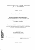 Купцов, Александр Вячеславович. Организационно-экономическое обеспечение ремонта и модернизации оборудования на предприятиях машиностроения: дис. кандидат экономических наук: 08.00.05 - Экономика и управление народным хозяйством: теория управления экономическими системами; макроэкономика; экономика, организация и управление предприятиями, отраслями, комплексами; управление инновациями; региональная экономика; логистика; экономика труда. Нижний Новгород. 2013. 176 с.