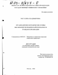 Роя, Галина Владимировна. Организационно-методические основы обеспечения экономической безопасности гражданской авиации: дис. кандидат экономических наук: 08.00.05 - Экономика и управление народным хозяйством: теория управления экономическими системами; макроэкономика; экономика, организация и управление предприятиями, отраслями, комплексами; управление инновациями; региональная экономика; логистика; экономика труда. Москва. 2002. 149 с.