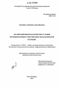 Киселева, Элеонора Михайловна. Организационно-педагогические условия обучения будущих учителей ОБЖ в педагогическом колледже: дис. кандидат педагогических наук: 13.00.02 - Теория и методика обучения и воспитания (по областям и уровням образования). Санкт-Петербург. 2006. 205 с.