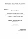 Леонова, Тамара Юрьевна. Организационно-правовые основы деятельности высшего должностного лица субъекта Российской Федерации: дис. кандидат юридических наук: 12.00.02 - Конституционное право; муниципальное право. Кемерово. 2008. 252 с.