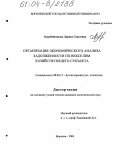 Коробейникова, Лариса Сергеевна. Организация экономического анализа задолженности по векселям хозяйствующего субъекта: дис. кандидат экономических наук: 08.00.12 - Бухгалтерский учет, статистика. Воронеж. 2004. 176 с.