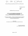 Зяблицкая, Наталья Викторовна. Оценка адаптационных возможностей промышленных предприятий: На примере комплекса машиностроительных предприятий г. Рубцовска: дис. кандидат экономических наук: 08.00.05 - Экономика и управление народным хозяйством: теория управления экономическими системами; макроэкономика; экономика, организация и управление предприятиями, отраслями, комплексами; управление инновациями; региональная экономика; логистика; экономика труда. Рубцовск. 2004. 159 с.