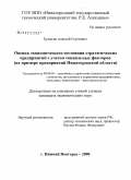 Булыгин, Алексей Сергеевич. Оценка экономического состояния стратегических предприятий с учетом социальных факторов: на примере предприятий Нижегородской области: дис. кандидат экономических наук: 08.00.05 - Экономика и управление народным хозяйством: теория управления экономическими системами; макроэкономика; экономика, организация и управление предприятиями, отраслями, комплексами; управление инновациями; региональная экономика; логистика; экономика труда. Нижний Новгород. 2008. 222 с.