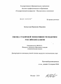 Белоусова, Вероника Юрьевна. Оценка граничной эффективности издержек российских банков: дис. кандидат экономических наук: 08.00.10 - Финансы, денежное обращение и кредит. Москва. 2010. 158 с.