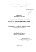 Гамзатова Марьям-Асият Магомедовна. Оценка и обеспечение экономической безопасности предприятий нефтегазовой промышленности (на примере Республики Дагестан): дис. кандидат наук: 00.00.00 - Другие cпециальности. ФГБУН Институт проблем рынка Российской академии наук. 2024. 201 с.