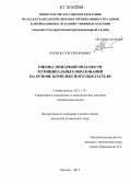 Попков, Сергей Юрьевич. Оценка пожарной опасности муниципальных образований на основе комплексного показателя: дис. кандидат технических наук: 05.13.10 - Управление в социальных и экономических системах. Москва. 2012. 250 с.