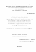 Васильева Наталья Александровна. Оценка целесообразности и эффективности вовлечения в сельскохозяйственное производство неиспользуемых земель (на примере Московской области): дис. кандидат наук: 00.00.00 - Другие cпециальности. ФГБНУ «Федеральный научный центр гидротехники и мелиорации имени А.Н. Костякова». 2025. 196 с.