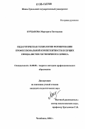 Курдакова, Маргарита Евгеньевна. Педагогическая технология формирования профессиональной компетентности будущих специалистов гостиничного сервиса: дис. кандидат педагогических наук: 13.00.08 - Теория и методика профессионального образования. Челябинск. 2006. 178 с.