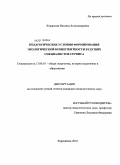 Канарская, Наталья Александровна. Педагогические условия формирования экологической компетентности будущих специалистов сервиса: дис. кандидат педагогических наук: 13.00.01 - Общая педагогика, история педагогики и образования. Карачаевск. 2010. 196 с.