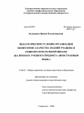 Белевцева, Ирина Владимировна. Педагогические условия организации мониторинга качества знаний учащихся общеобразовательной школы: на примере учебного предмета "Иностранный язык": дис. кандидат педагогических наук: 13.00.01 - Общая педагогика, история педагогики и образования. Ставрополь. 2009. 179 с.