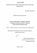 Вялых, Владимир Андреевич. Педагогические условия развития гуманитарной культуры учителя в образовательной среде: дис. кандидат педагогических наук: 13.00.01 - Общая педагогика, история педагогики и образования. Оренбург. 2006. 192 с.