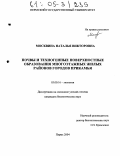 Москвина, Наталья Викторовна. Почвы и техногенные поверхностные образования многоэтажных жилых районов городов Прикамья: дис. кандидат биологических наук: 03.00.16 - Экология. Пермь. 2004. 213 с.